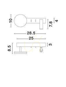 PAROTANI Luces Exclusivas lampă de perete LE44678 small 3
