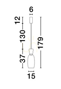PERENE Lampă suspendată de Luces Exclusivas LE44463 small 3