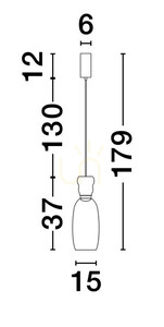 PERENE Lampă suspendată de Luces Exclusivas LE44466 small 3