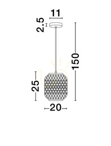POMALCA Luces Exclusivas Lampă suspendată LE44860 3 POMALCA Luces Exclusivas Lampă suspendată LE44860 small 3
