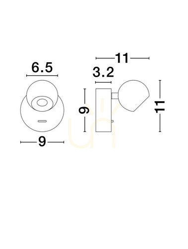 Verifica Lampa de perete PUCARANI de Luces Exclusivas LE44684