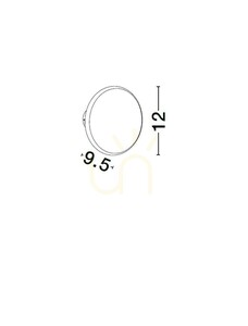 Aplică din ipsos Luces Exclusivas REYES LE44714, LED 10 W 3000 K, 566 lm, albă small 1