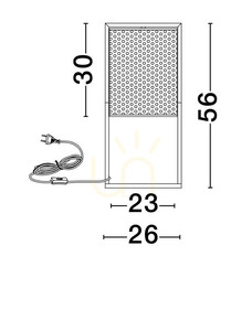 Lampa de masă SECHURA de Luces Exclusivas LE44863 small 1