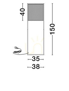 Lampa de podea SECHURA de Luces Exclusivas LE44864 small 1