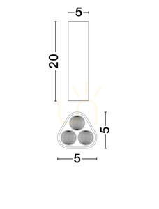 Plafonieră LED Luces Exclusivas TACHIRA neagră 6 W 3000 K LE44912 small 3