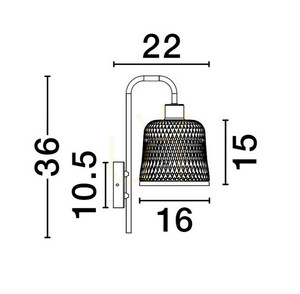 TALITAS Luces Exclusivas lampă de perete LE44510 small 3