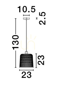 TALITAS Luces Exclusivas Lampă suspendată LE44511 small 3