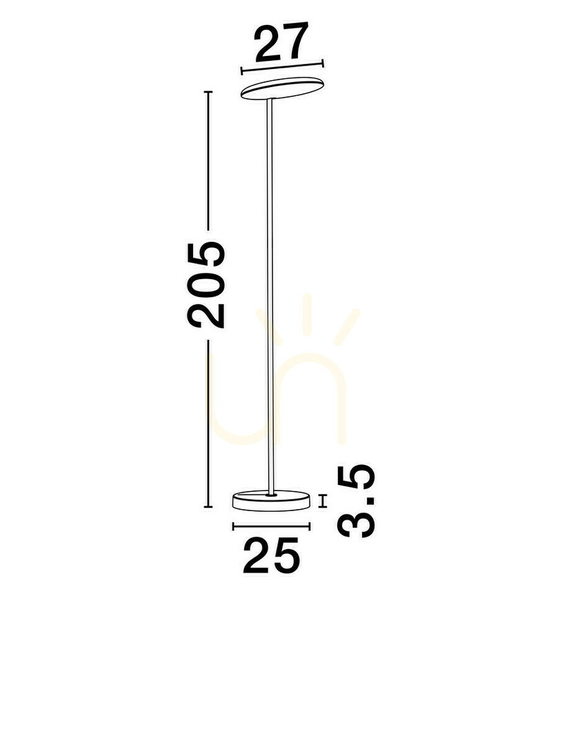 Afişa Lampa de podea TRUNCADO de Luces Exclusivas LE44950 Lampa de podea TRUNCADO de Luces Exclusivas LE44950
