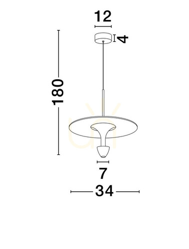 Verifica UCURENA Luces Exclusivas Lampă suspendată LE44640