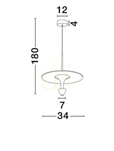 UCURENA Luces Exclusivas Lampă suspendată LE44640 small 1