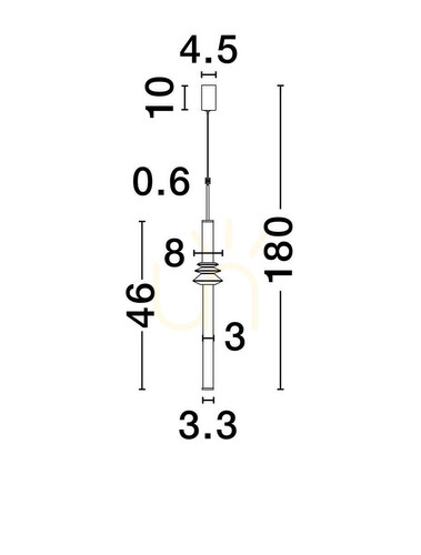 Verifica URUBICHA Luces Exclusivas Lampă suspendată LE44688