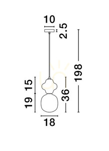 VILROSA Luces Exclusivas Lampă suspendată LE44556 3 VILROSA Luces Exclusivas Lampă suspendată LE44556 small 3