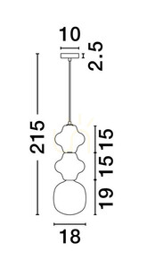 VILROSA Luces Exclusivas Lampă suspendată LE44559 small 3