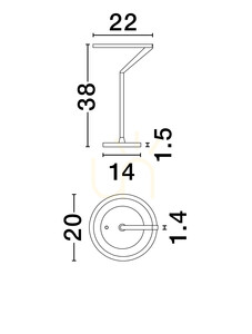 ZUDANEZ Luces Exclusivas Lampă de masă LE44778 small 1