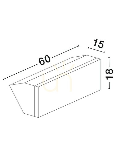 Verifica Lampă de perete de exterior AMARETE de Luces Exclusivas LE73784