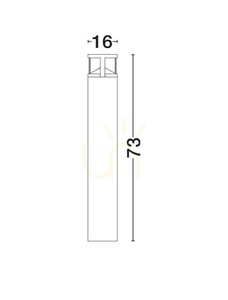 Stâlpișor LED de grădină Luces Exclusivas NEVARRO LE75127, negru mat, 73 cm, 3000 K small 3