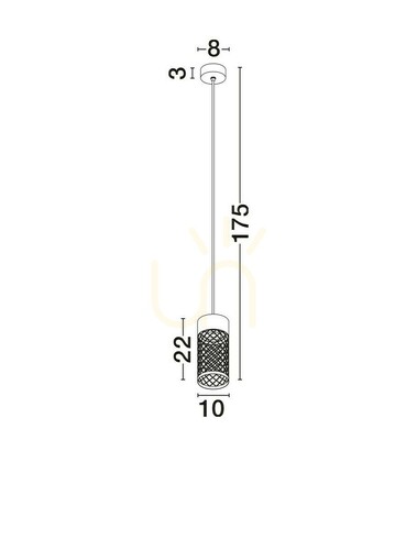 Verifica DONZUELA Luces Exclusivas Lampă suspendată pentru exterior LE75145