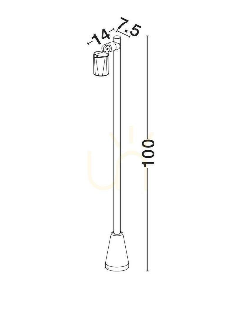 Afişa TRASERA Stâlp de iluminat de Luces Exclusivas LE75164 TRASERA Stâlp de iluminat de Luces Exclusivas LE75164