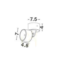 Lampă de perete de exterior CIMORZA de Luces Exclusivas LE75229 small 3