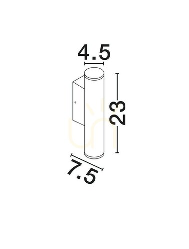 Verifica Lampă de perete pentru exterior TERVONA de Luces Exclusivas LE75231