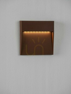 Aplică de exterior Luces Exclusivas LORCENA LE75298, LED 5 W 3000 K, 307 lm, maro ruginiu, IP54, 16 cm small 2