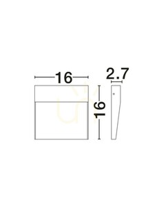 Aplică de exterior Luces Exclusivas LORCENA LE75298, LED 5 W 3000 K, 307 lm, maro ruginiu, IP54, 16 cm small 3