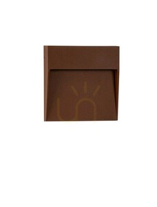 Aplică de exterior Luces Exclusivas LORCENA LE75298, LED 5 W 3000 K, 307 lm, maro ruginiu, IP54, 16 cm small 0
