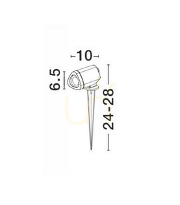 AVERALDO Luces Exclusivas Spotlight pentru exterior LE75347 small 1