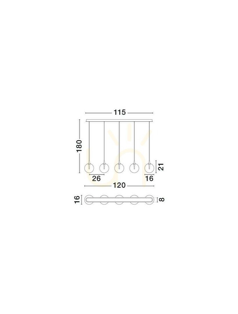 Afişa LURVELA Luces Exclusivas Lampă suspendată LE45131 LURVELA Luces Exclusivas Lampă suspendată LE45131