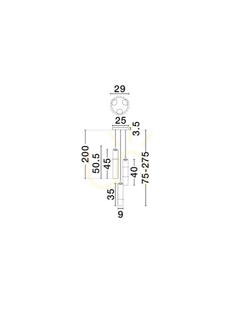 Spectacol Lampa suspendată SARTANO de Luces Exclusivas LE45163 Lampa suspendată SARTANO de Luces Exclusivas LE45163