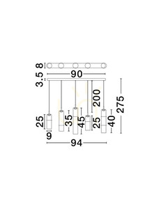 Lampa suspendată SARTANO de Luces Exclusivas LE45169 small 3