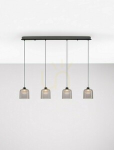 Pendul LED Luces Exclusivas TAVENCO LE45212, roz și negru, 100 cm, 3000 K small 1