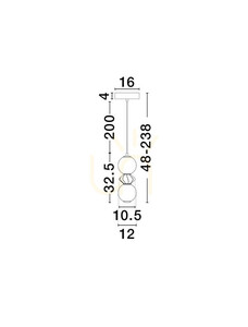 MONRETA Luces Exclusivas Lampă suspendată LE45230 small 3