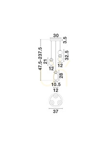 MONRETA Luces Exclusivas Lampă suspendată LE45235 small 3