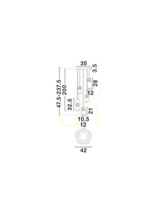 MONRETA Luces Exclusivas Lampă suspendată LE45236 small 3