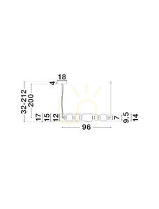 FELANZO Luces Exclusivas Lampă suspendată LE45243 small 3