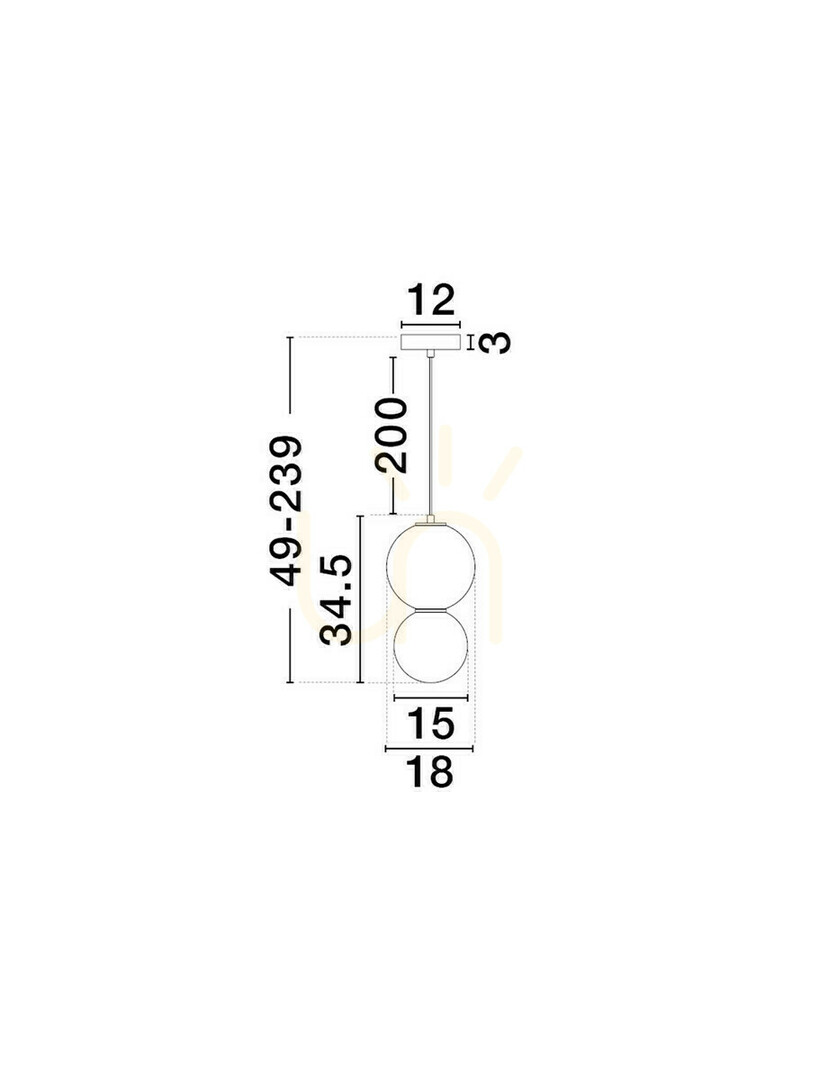 Afişa JORELIA Luces Exclusivas Lampă suspendată LE45253 JORELIA Luces Exclusivas Lampă suspendată LE45253