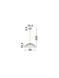 GIRONTO Lampă suspendată de Luces Exclusivas LE45302 small 3
