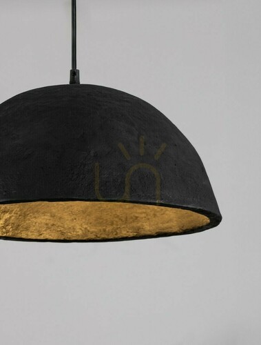 Verifica Lampă suspendată Luces Exclusivas PLONARO LE45346 neagră 42 cm E27