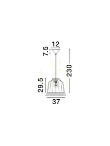 FANLIZA Luces Exclusivas Lampă suspendată LE45359 small 3