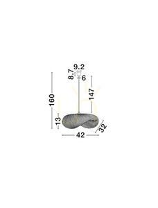 NULVERO Luces Exclusivas Lampă suspendată LE45364 small 4