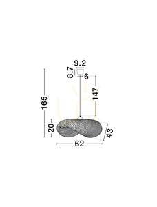 NULVERO Luces Exclusivas Lampă suspendată LE45365 3 NULVERO Luces Exclusivas Lampă suspendată LE45365 small 3