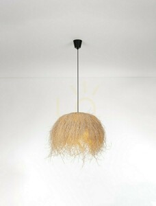 Lampă suspendată OVINCIA Luces Exclusivas LE45370 ratan natural 1xE27 65 cm small 1