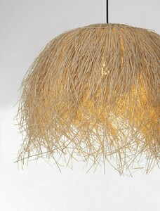 Lampă suspendată OVINCIA Luces Exclusivas LE45370 ratan natural 1xE27 65 cm small 2