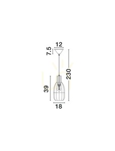 Lampa suspendată CASRELIO de Luces Exclusivas LE45377 small 3