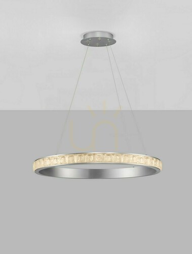 Verifica Pendul LED Luces Exclusivas MONTALO LE45403, argintiu cu cristal, 80 cm
