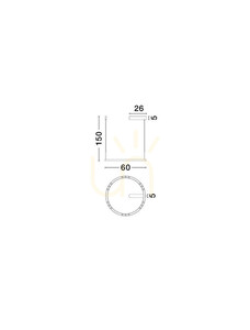 Lampa suspendată CARENSO de Luces Exclusivas LE45406 small 1