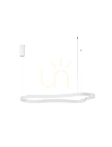 Verifica Lampă suspendată Luces Exclusivas VELBANO LE45416 albă LED 61 W 120 cm
