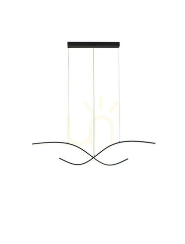 Verifica Lampă suspendată LED Luces Exclusivas CIRVELA LE45485 neagră 27 W 115 cm