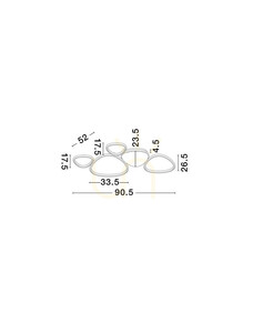 Plafon ALONTRA Luces Exclusivas LE45500 small 3